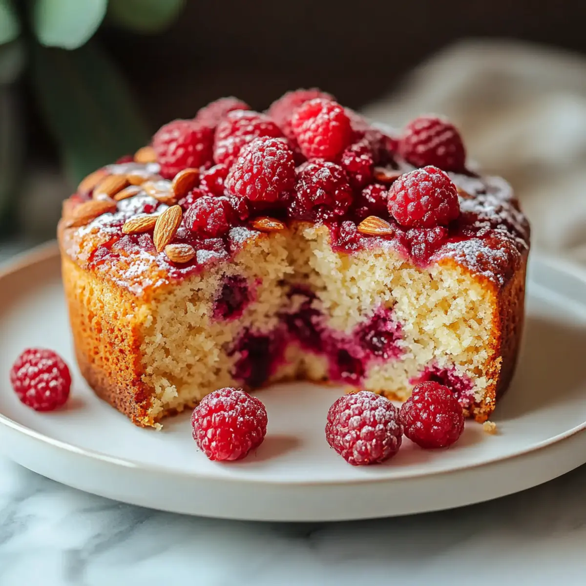 Raspberry Almond Cake