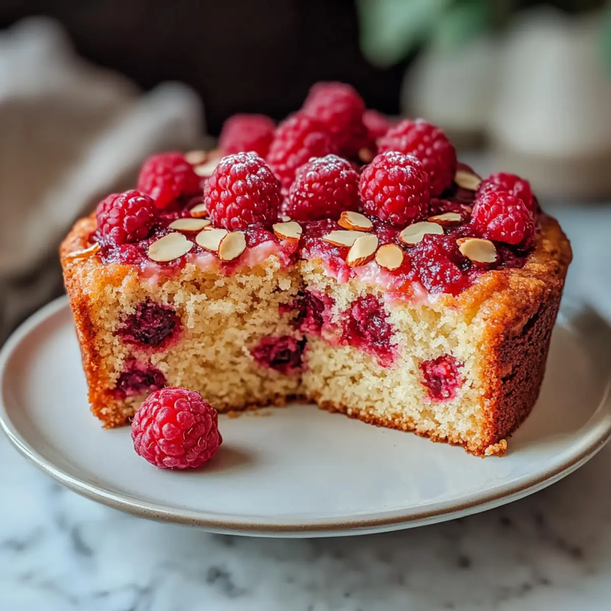 Raspberry Almond Cake