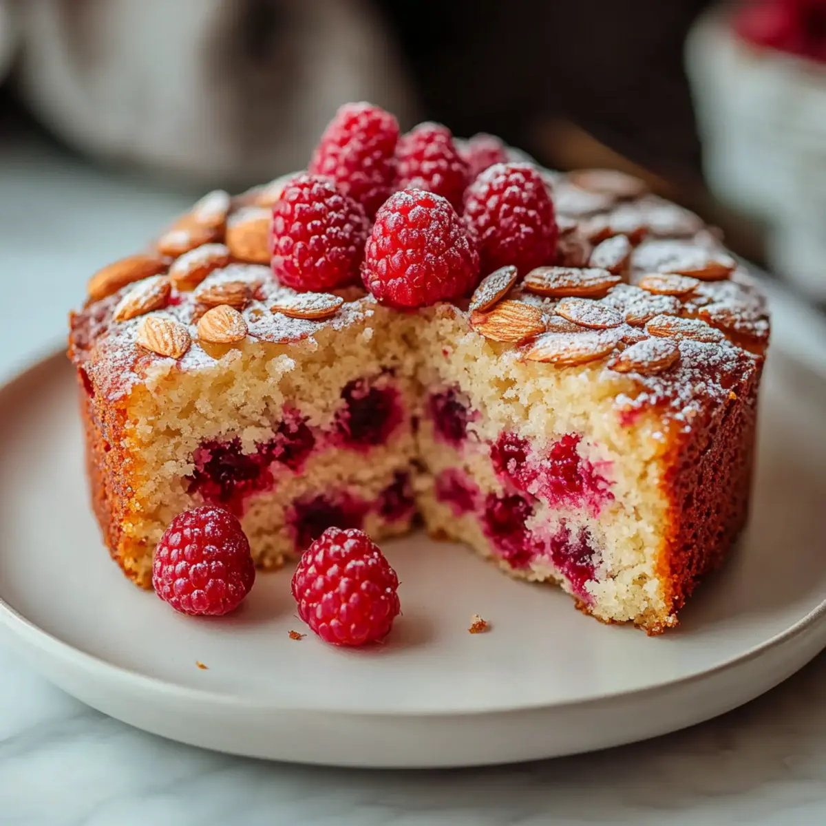 Raspberry Almond Cake