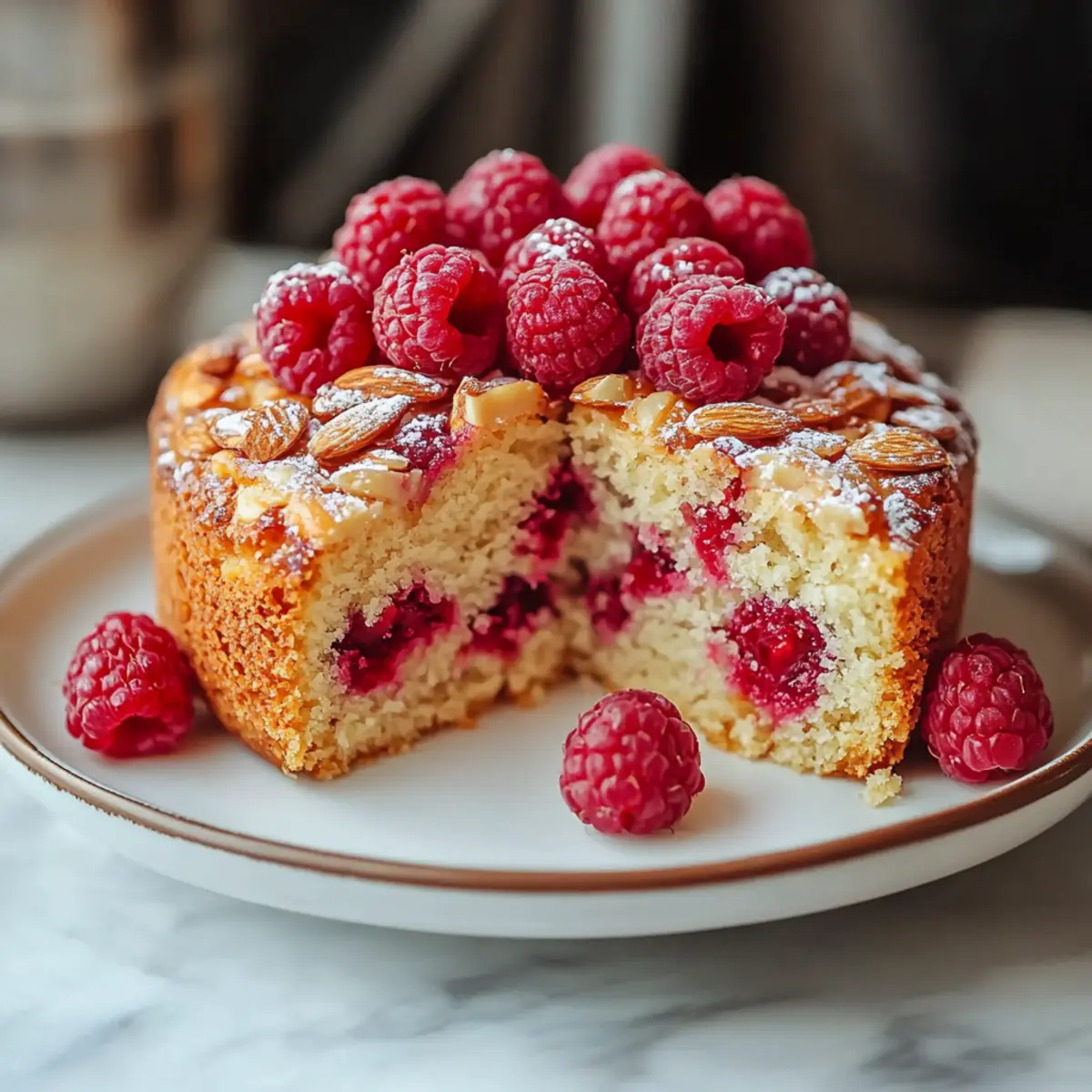 Raspberry Almond Cake