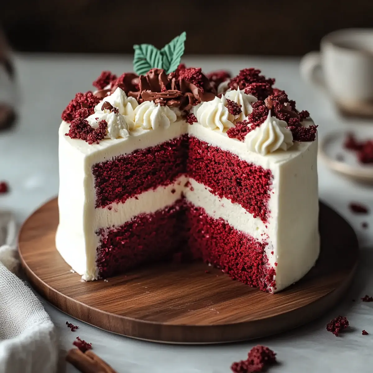 Red Velvet Cheesecake Cake