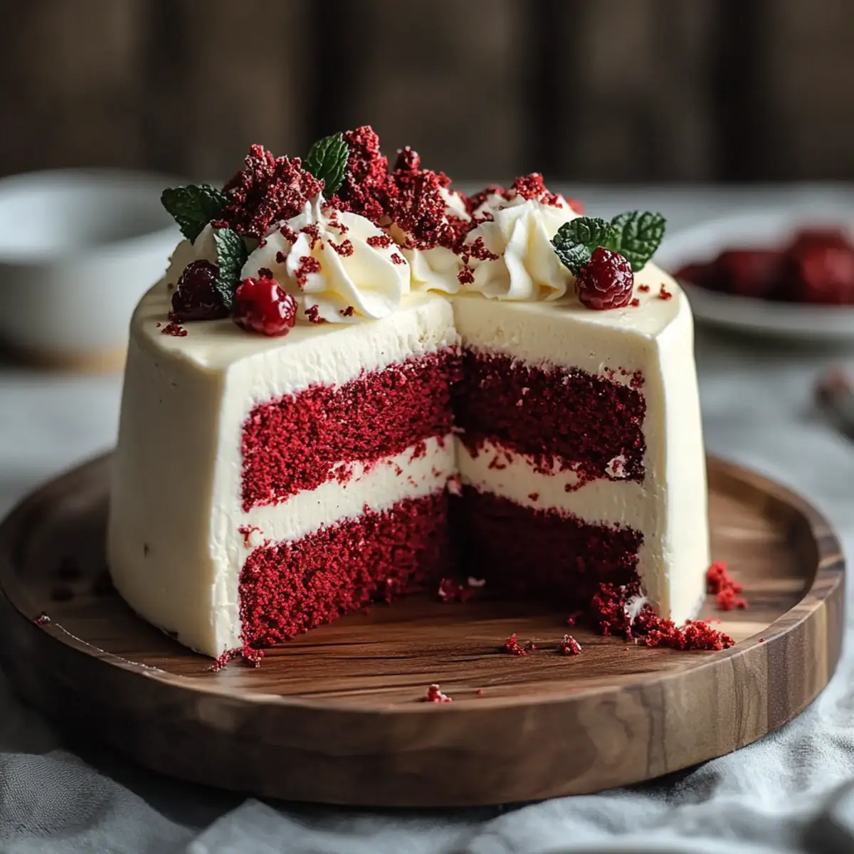 Red Velvet Cheesecake Cake
