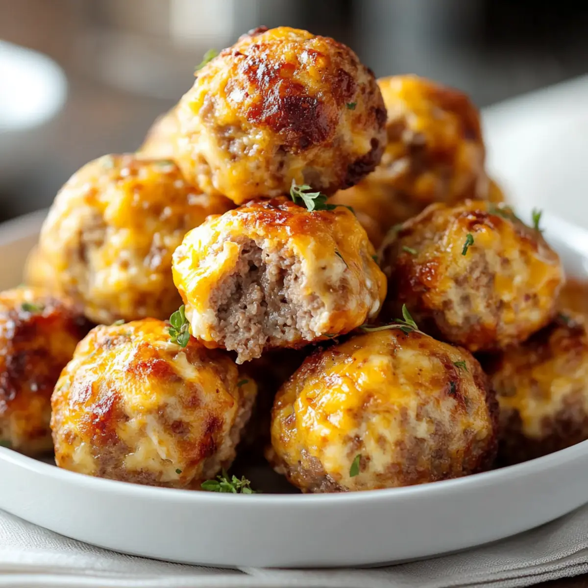 Rotel Cream Cheese Beef Sausage Balls