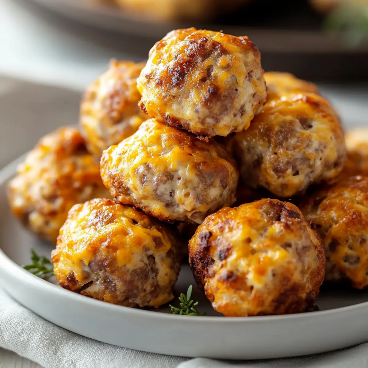 Rotel Cream Cheese Beef Sausage Balls