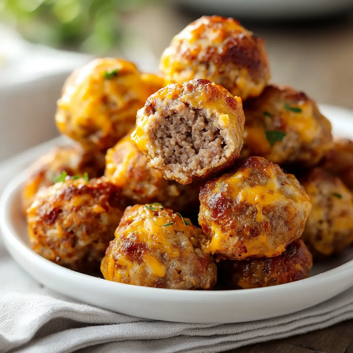 Rotel Cream Cheese Beef Sausage Balls
