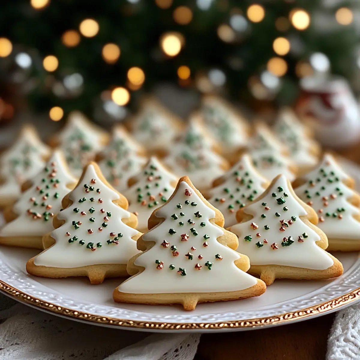 Sparkling Sugar Tree Cookies