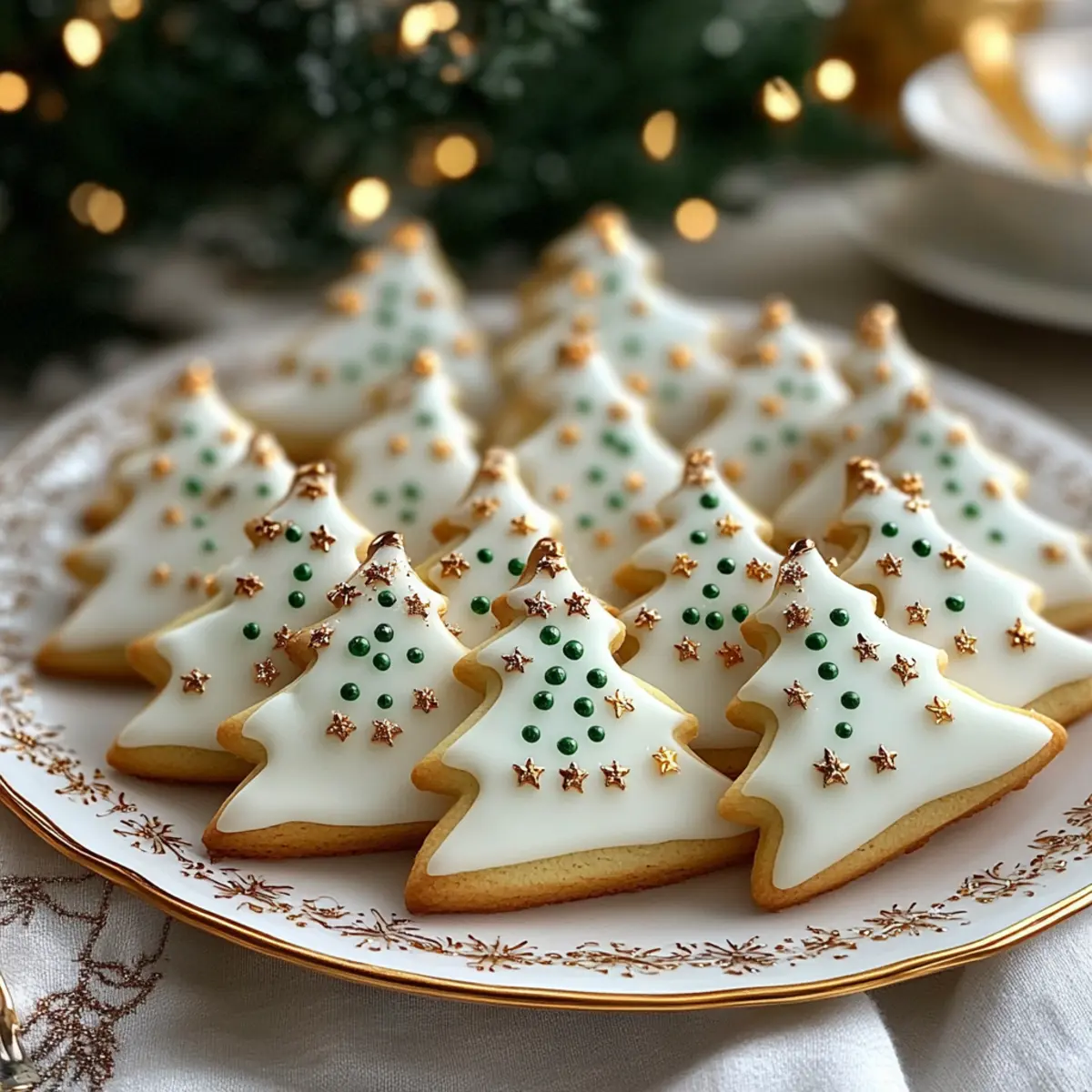 Sparkling Sugar Tree Cookies