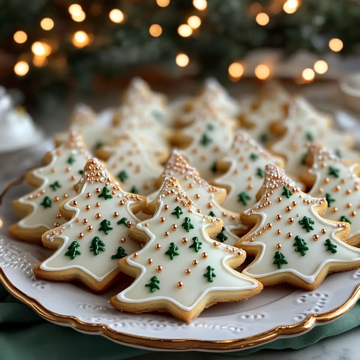 Sparkling Sugar Tree Cookies