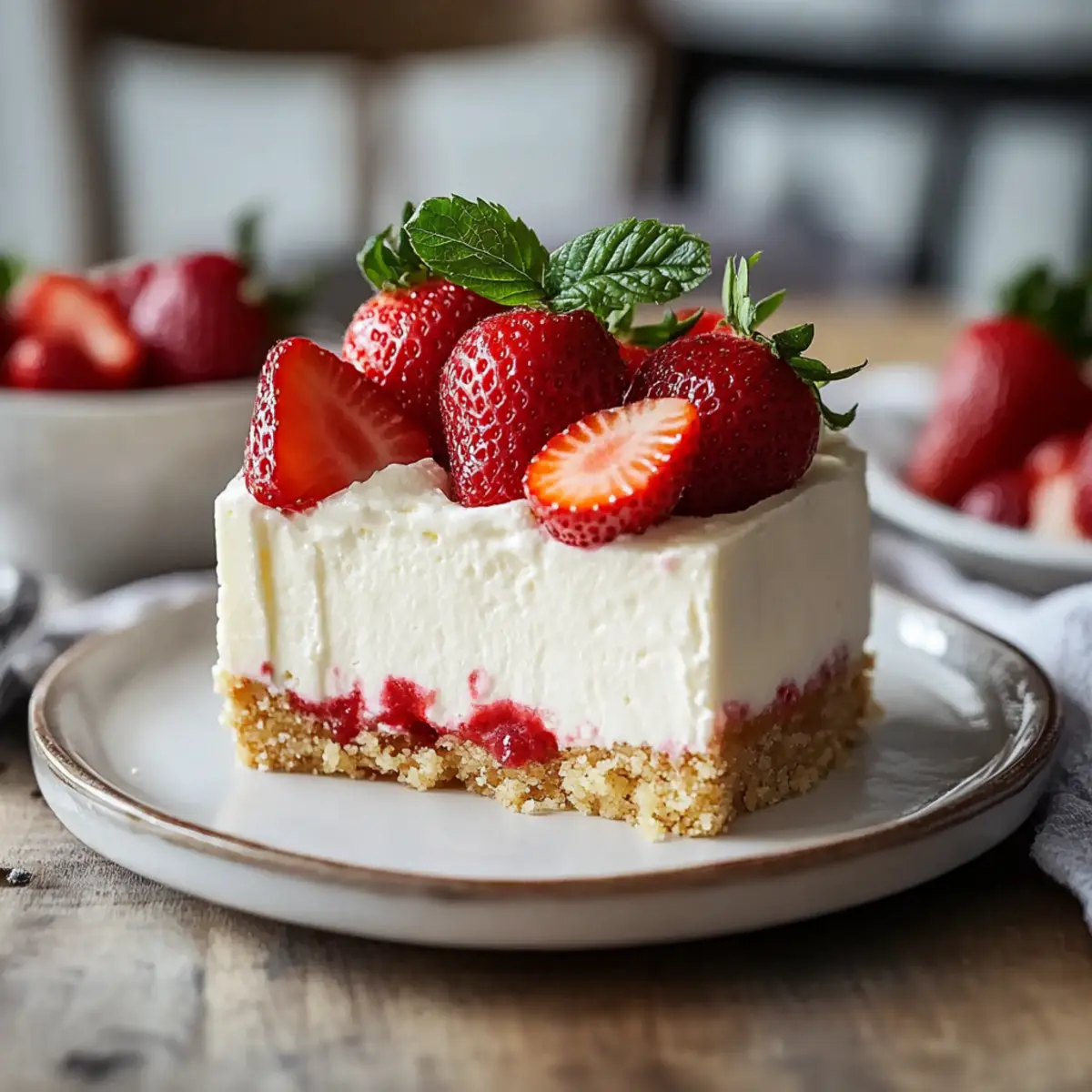 Strawberry Shortcake Cheesecake