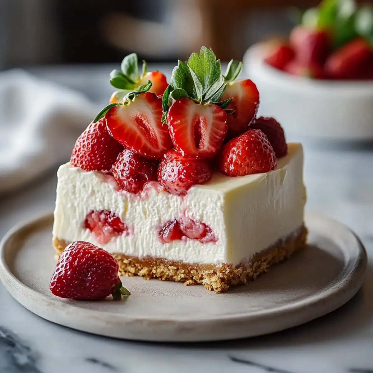 Strawberry Shortcake Cheesecake