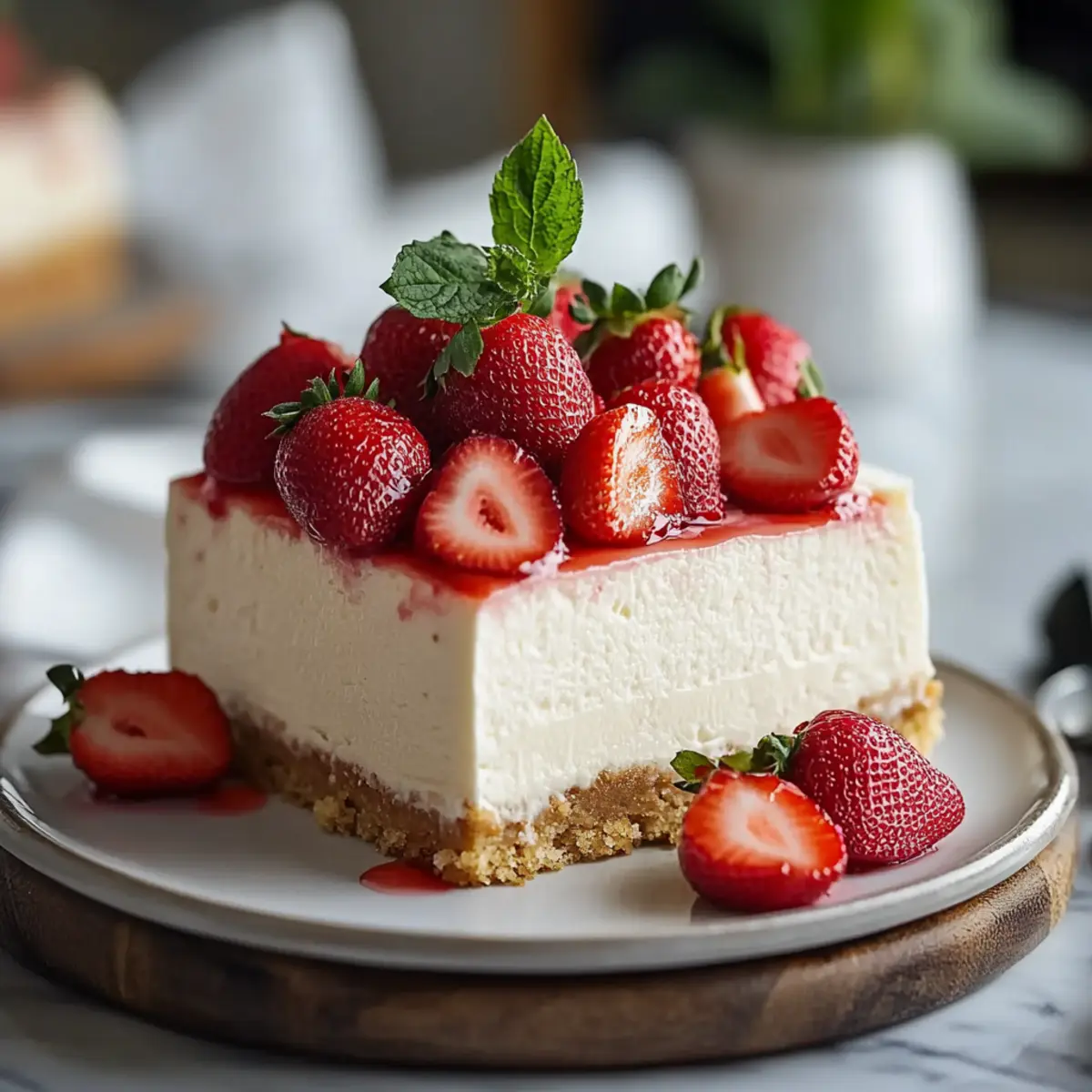 Strawberry Shortcake Cheesecake