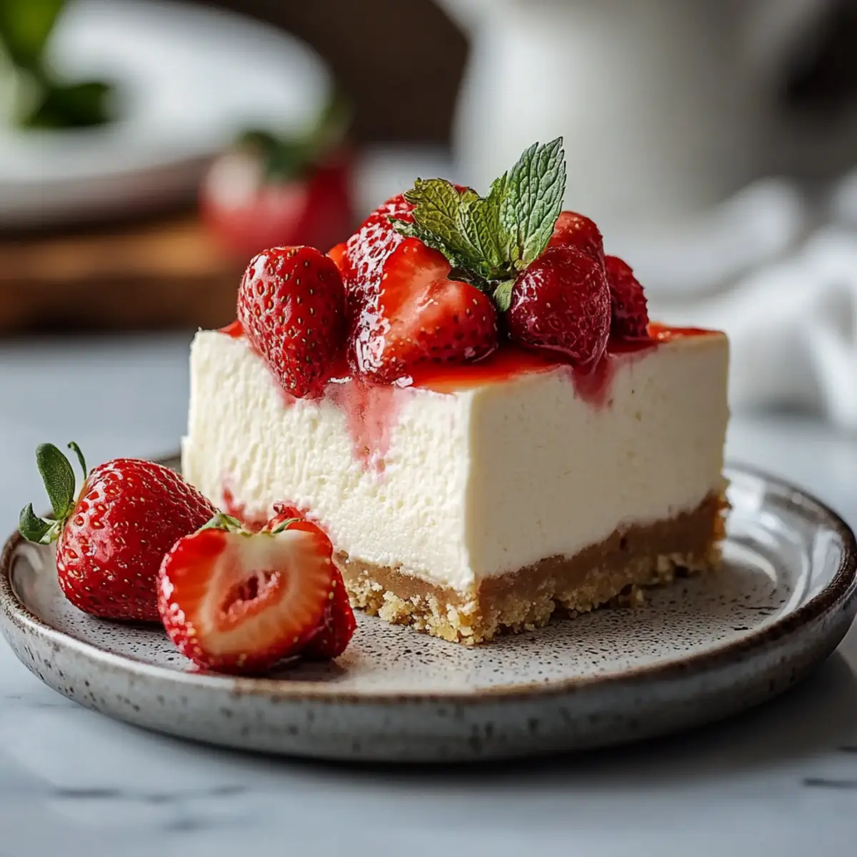 Strawberry Shortcake Cheesecake