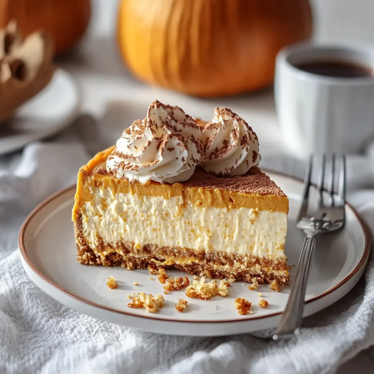 Thanksgiving Pumpkin Cheesecake