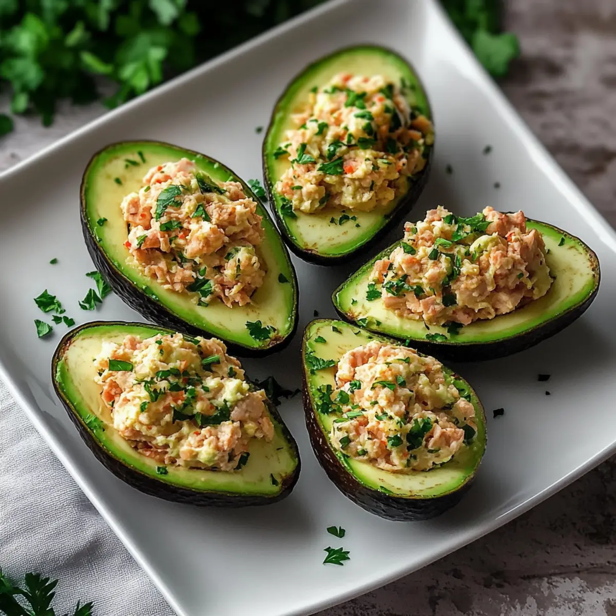 Tuna Stuffed Avocados