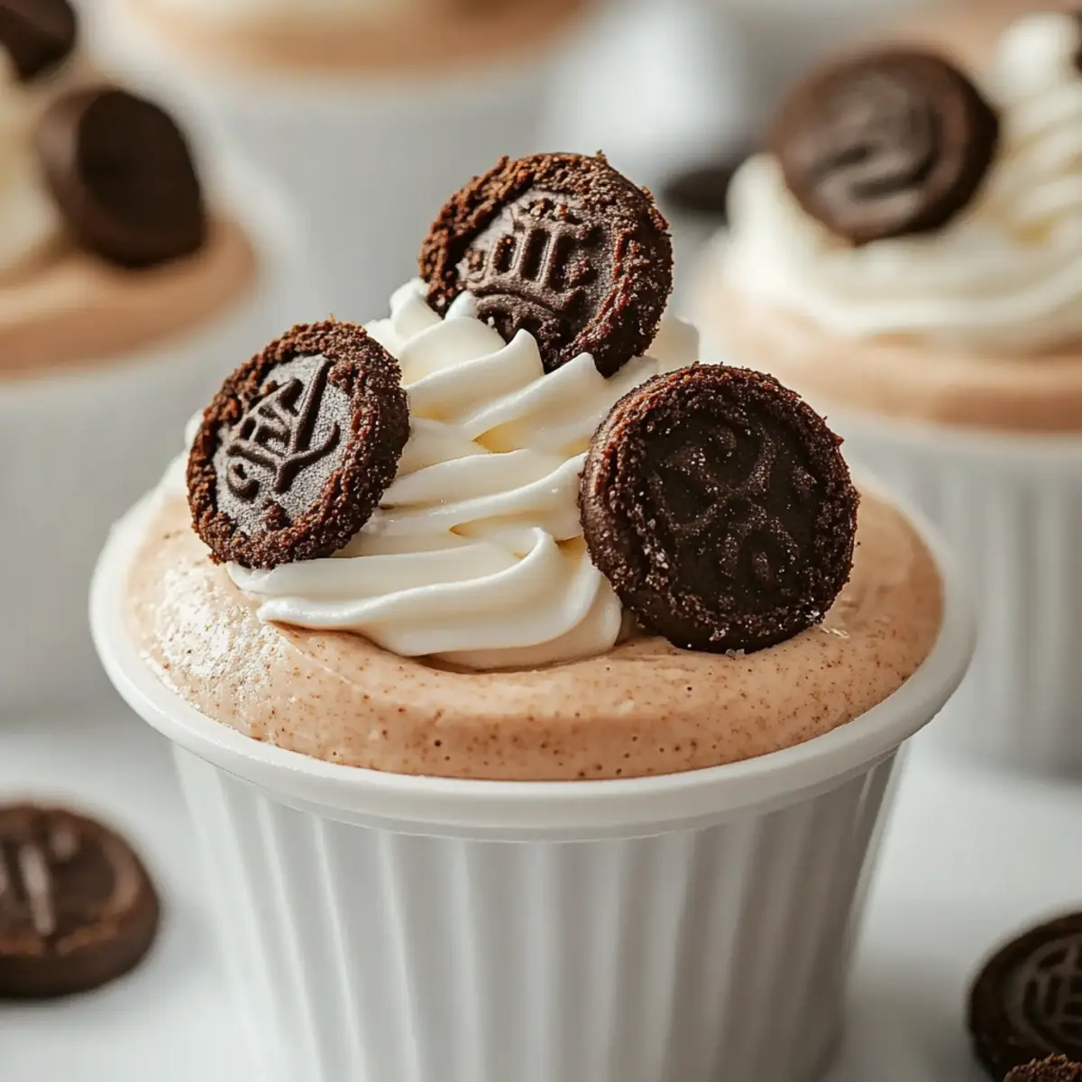 Cookies and Cream Creamy Mousse Cups