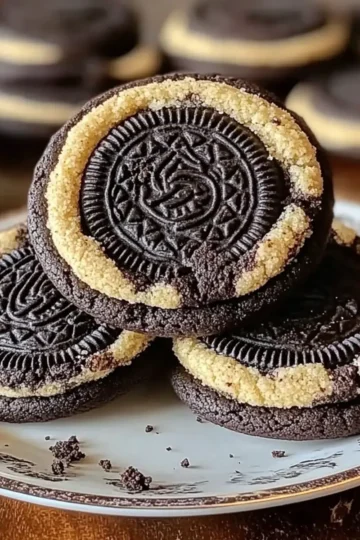 Copycat Crumbl Chocolate Oreo Cookies