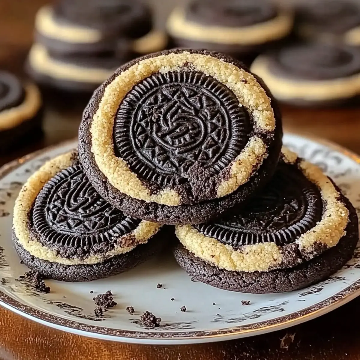 Copycat Crumbl Chocolate Oreo Cookies