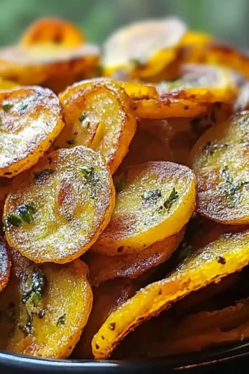 Crunchy Fried Green Plantain Chips