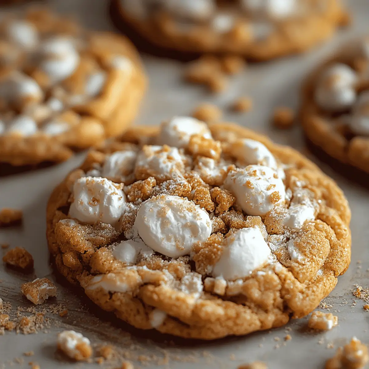 Marshmallow Crispy Cookies