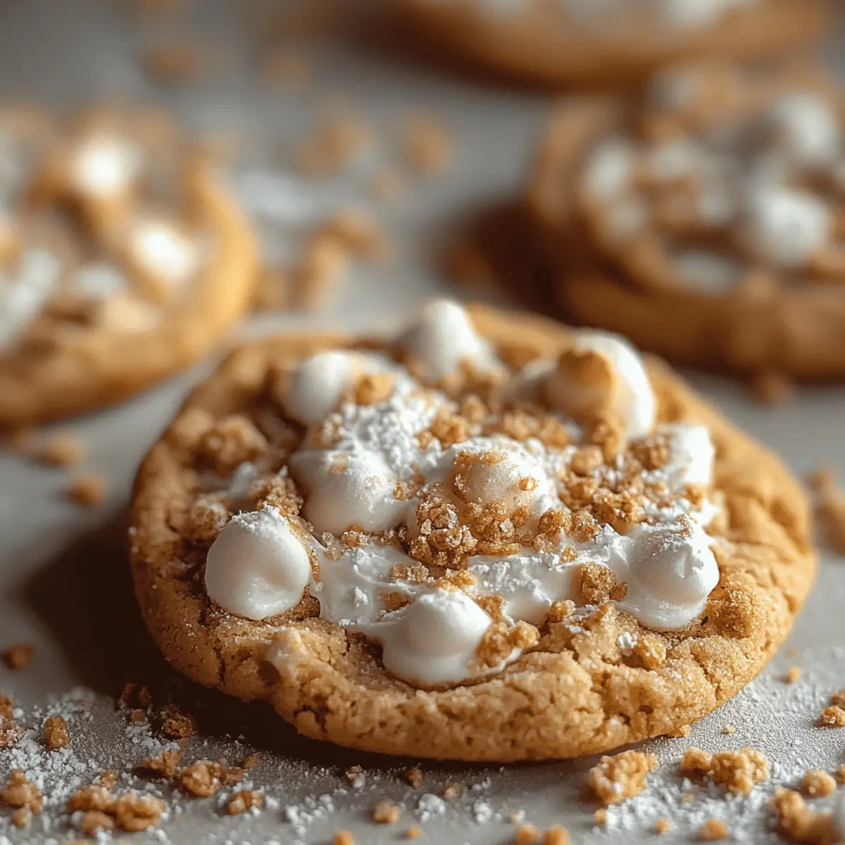 Marshmallow Crispy Cookies