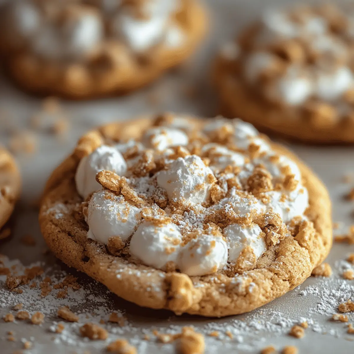 Marshmallow Crispy Cookies