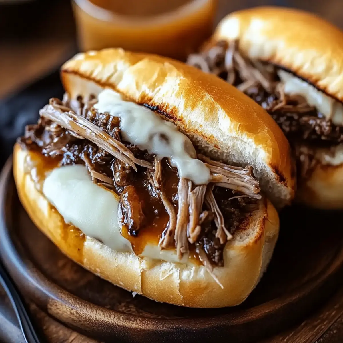 Slow Cooker French Dip Sandwiches