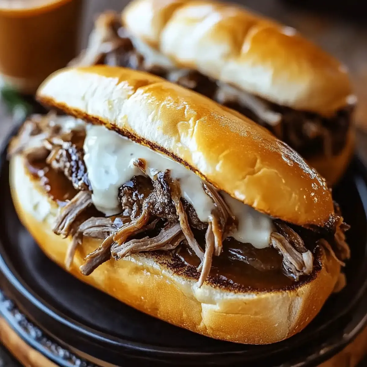 Slow Cooker French Dip Sandwiches