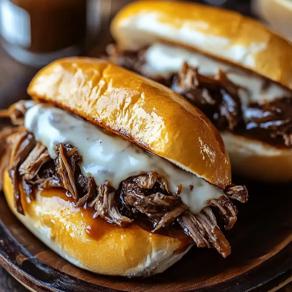 Slow Cooker French Dip Sandwiches