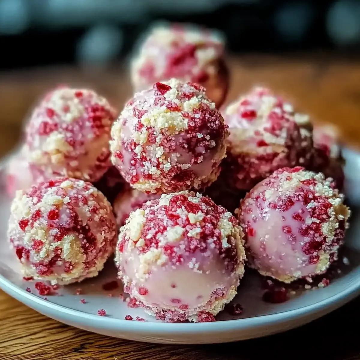 Strawberry Cheesecake Protein Balls