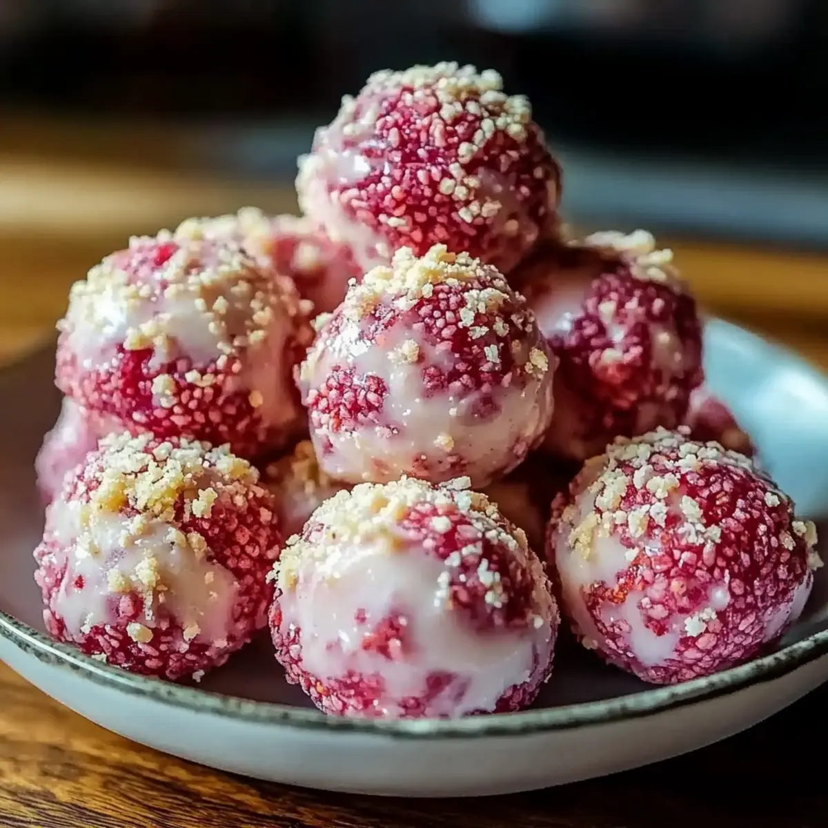 Strawberry Cheesecake Protein Balls