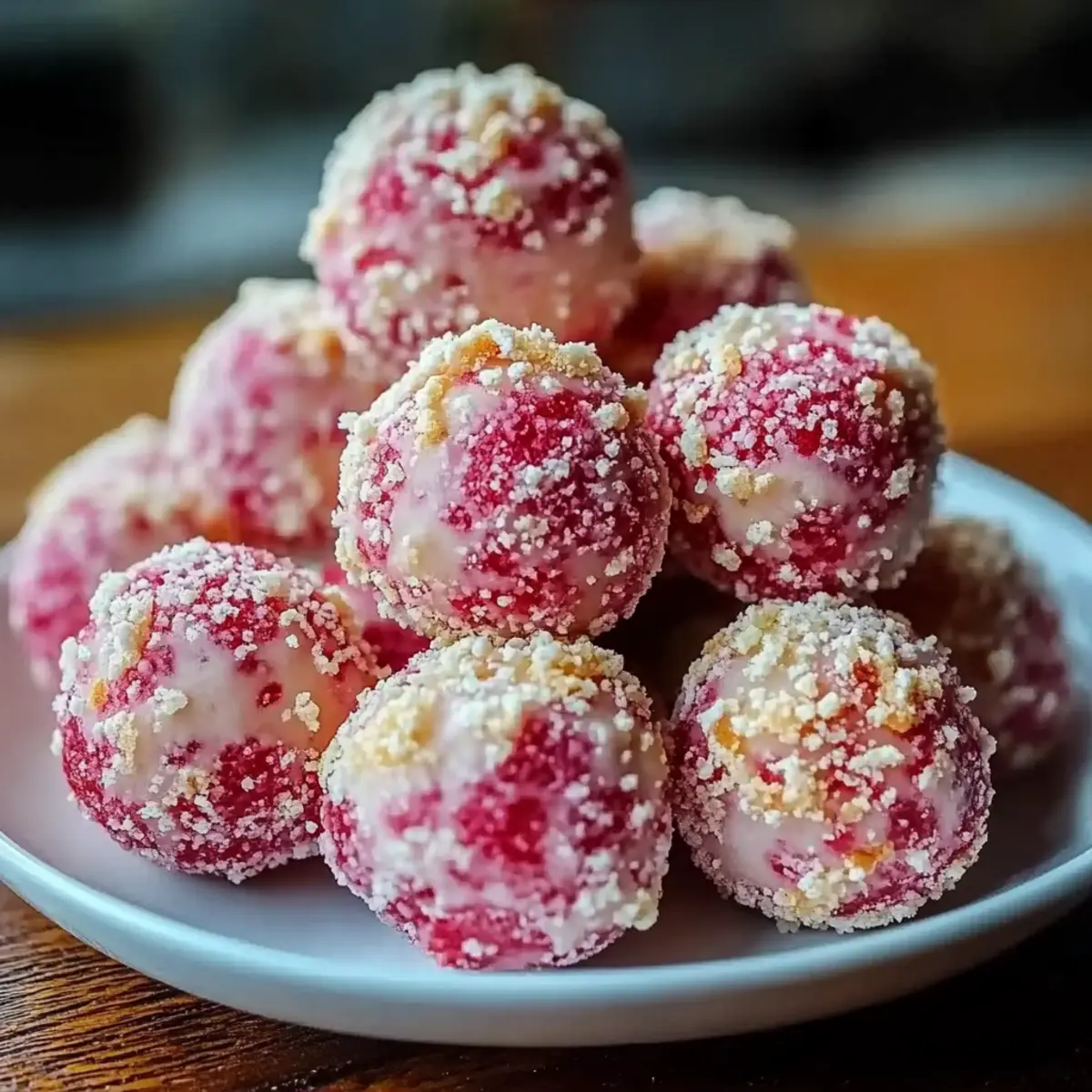 Strawberry Cheesecake Protein Balls