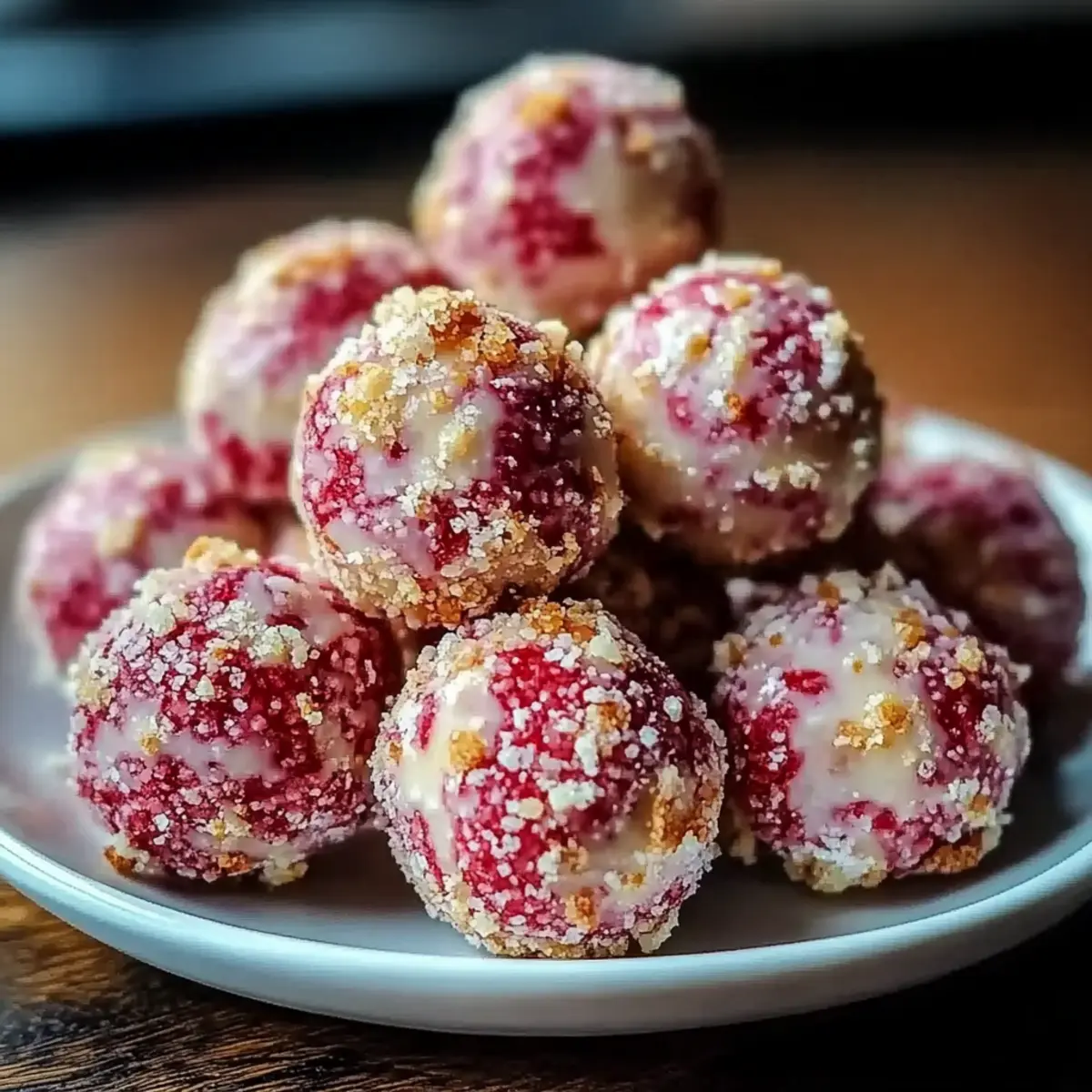 Strawberry Cheesecake Protein Balls