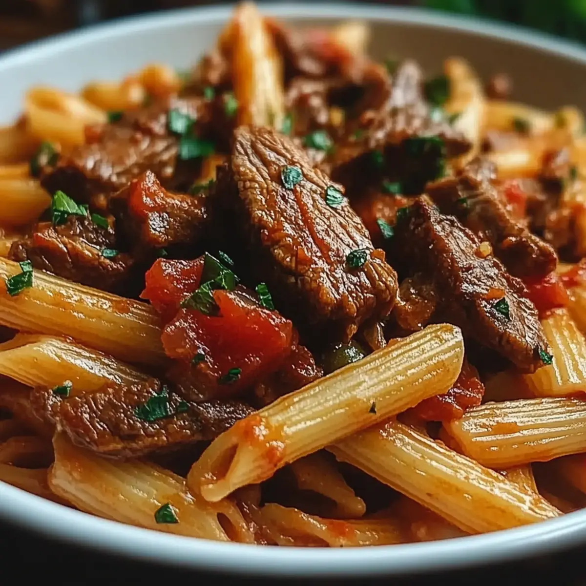 Zesty Steak Pasta