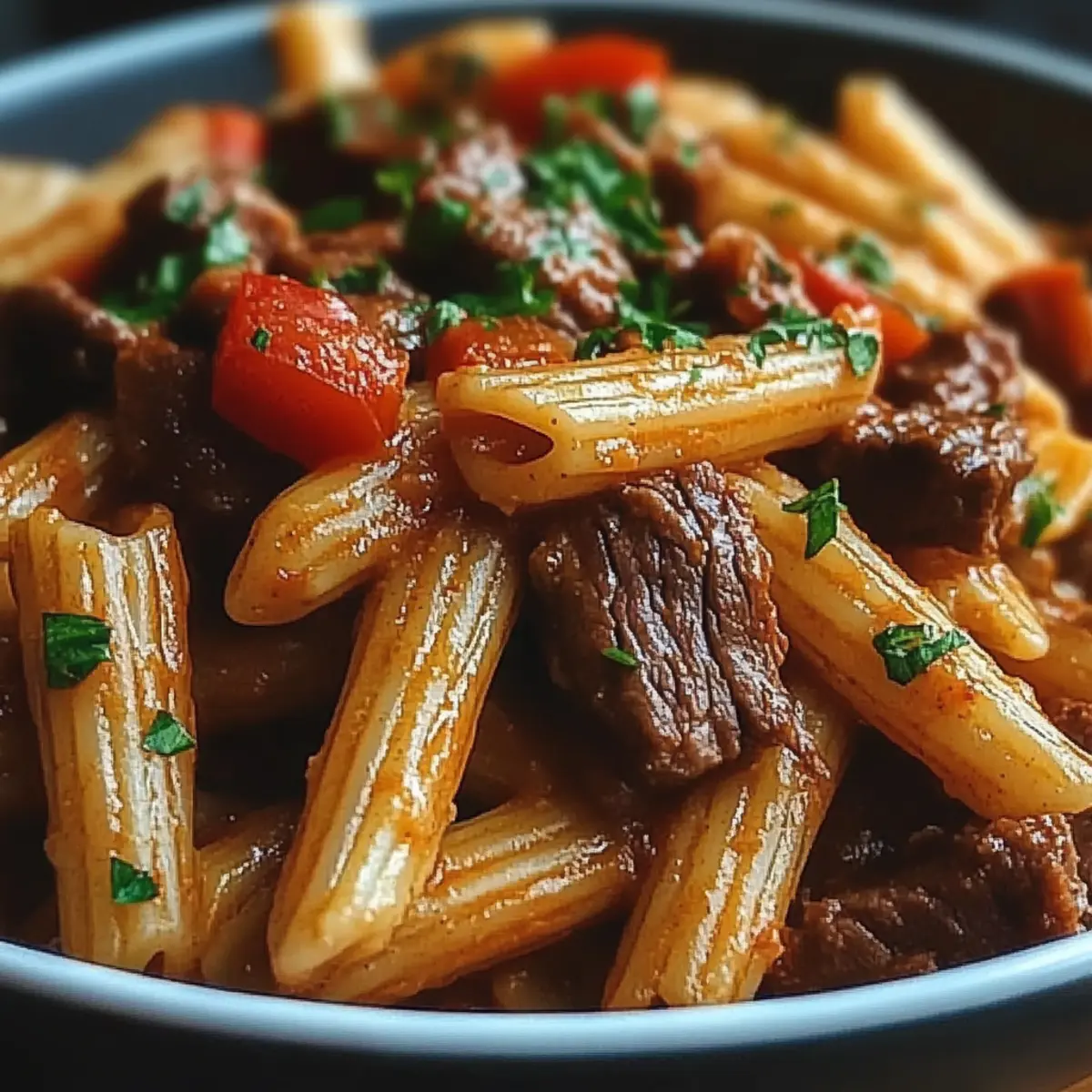 Zesty Steak Pasta