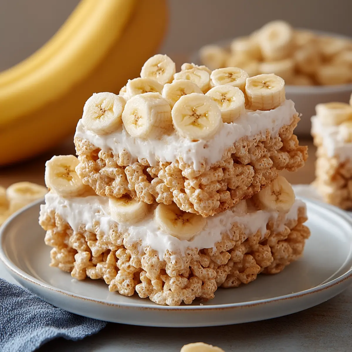 Banana Pudding Rice Krispie Treats