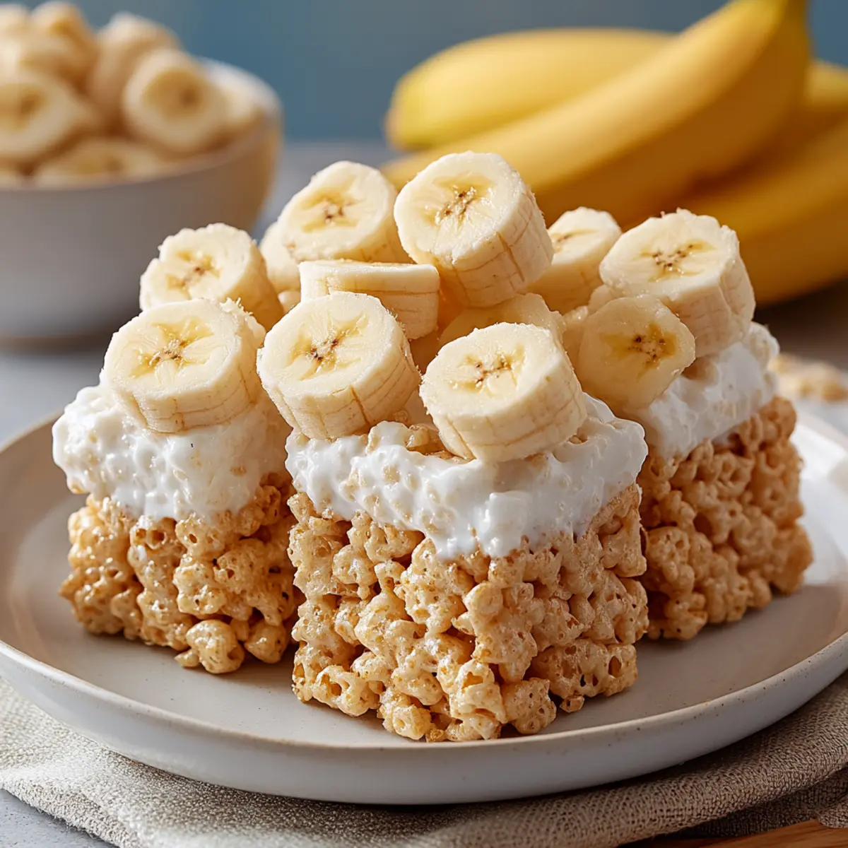 Banana Pudding Rice Krispie Treats