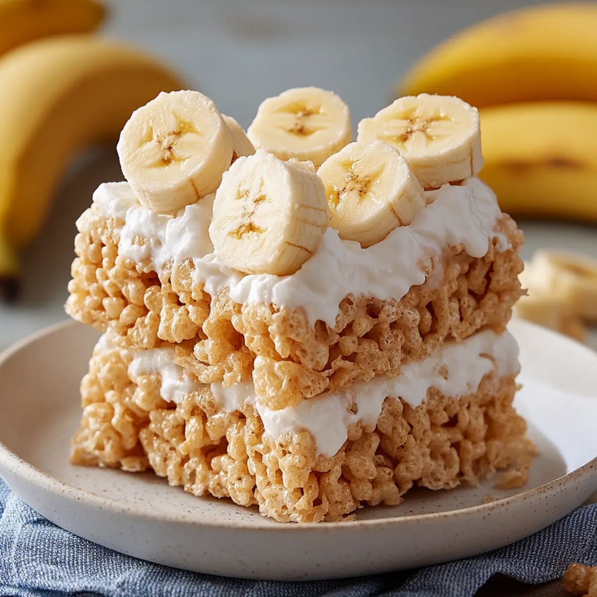 Banana Pudding Rice Krispie Treats