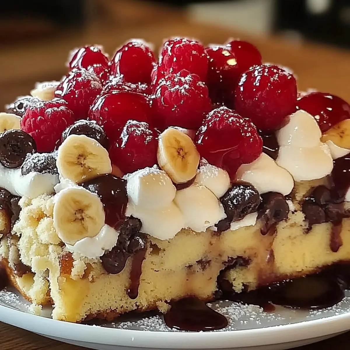 Banana Split Dump Cake