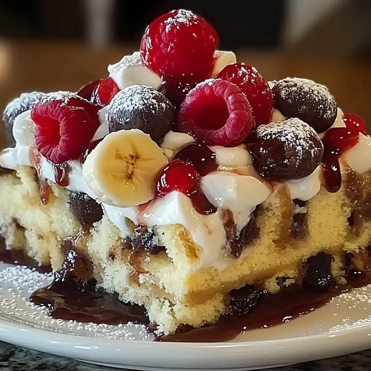 Banana Split Dump Cake