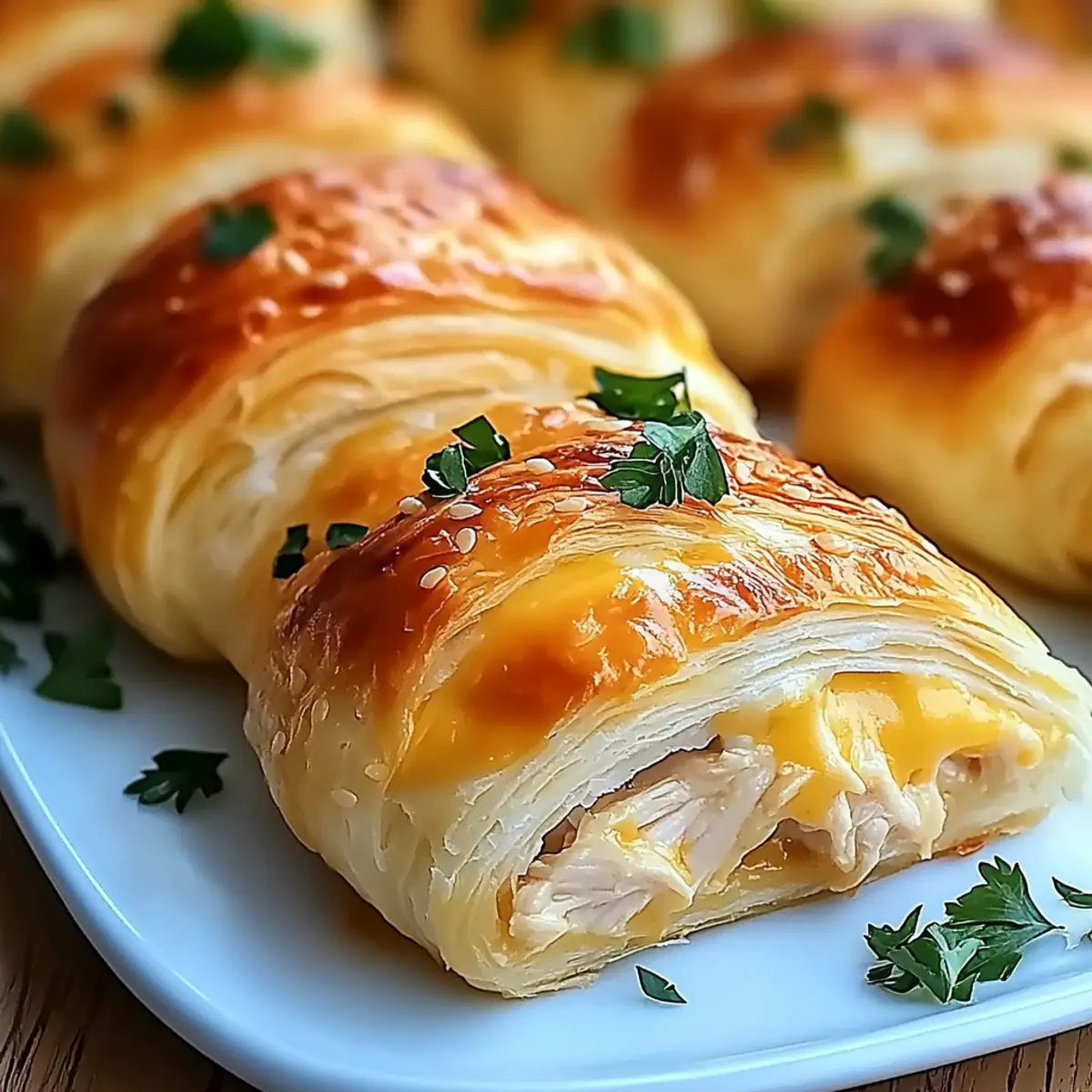 Cheesy Chicken Crescent Rolls