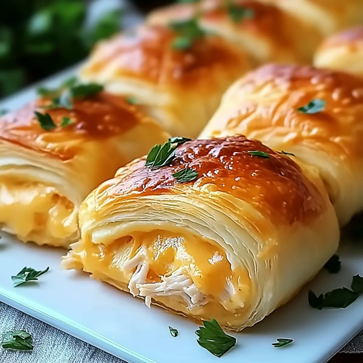 Cheesy Chicken Crescent Rolls