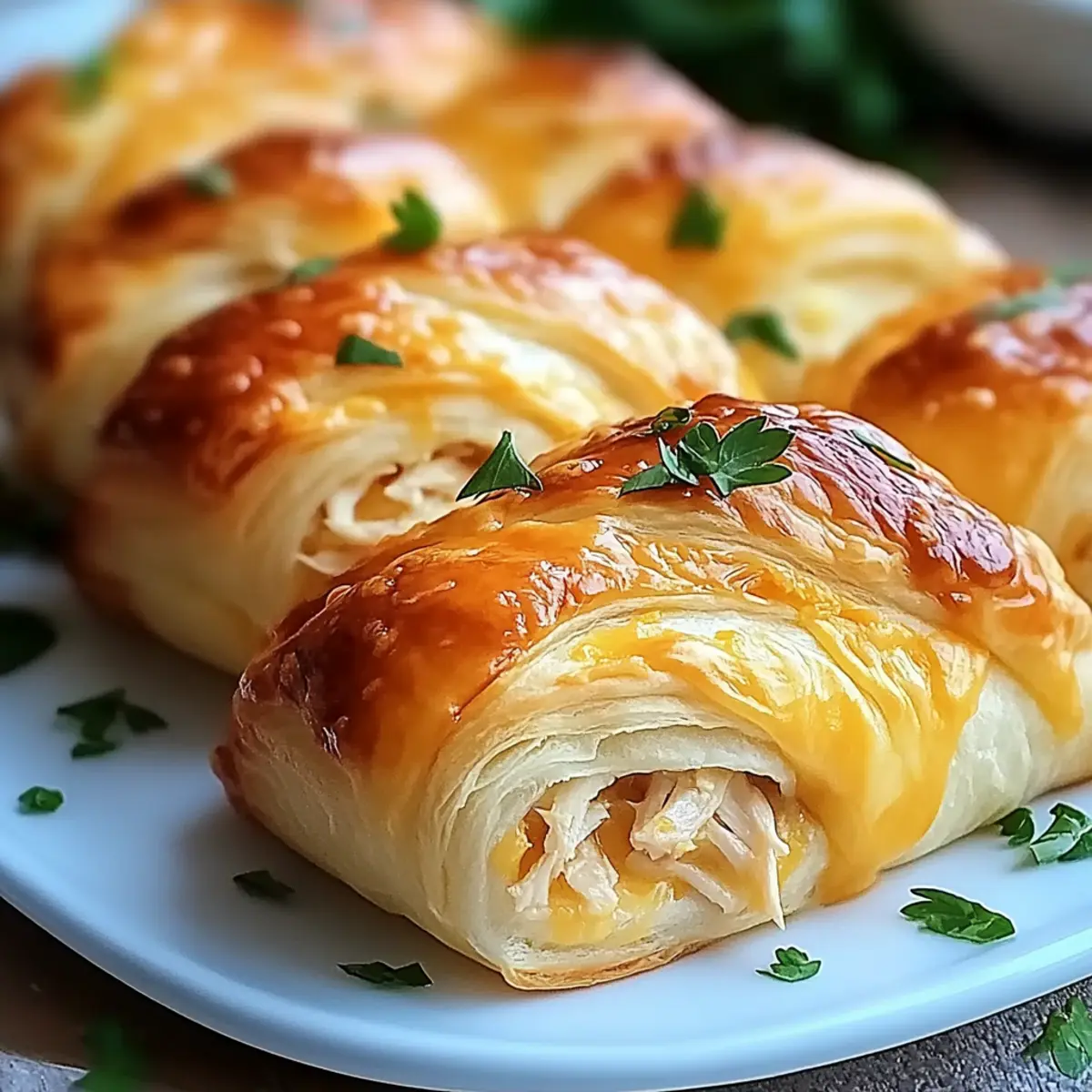 Cheesy Chicken Crescent Rolls