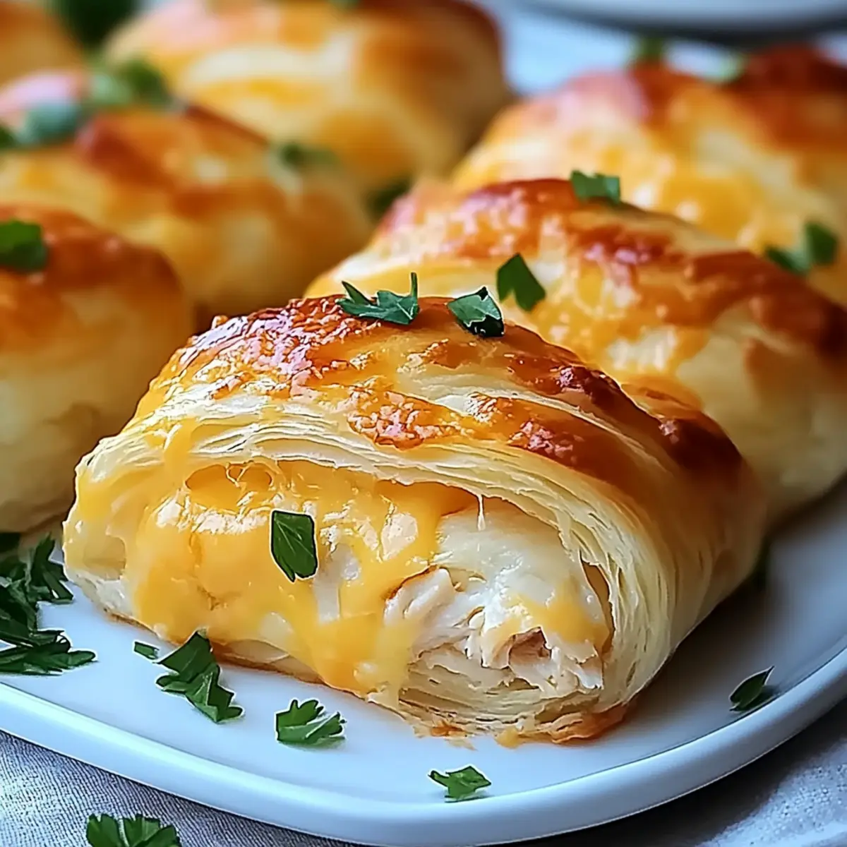 Cheesy Chicken Crescent Rolls