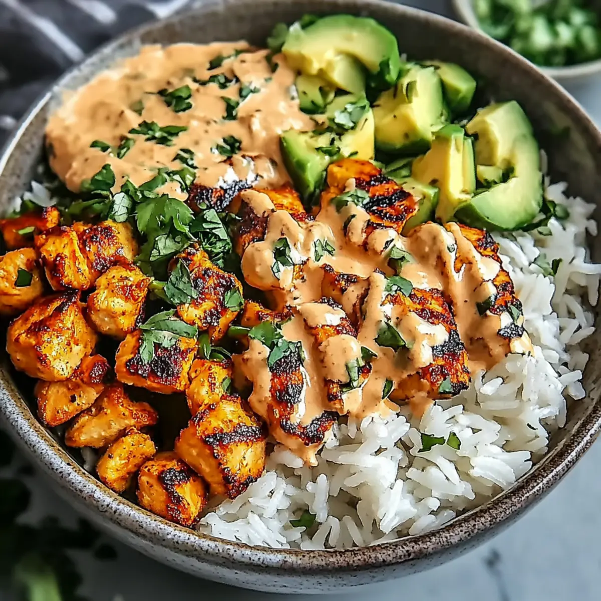Coconut Chicken Rice Bowl