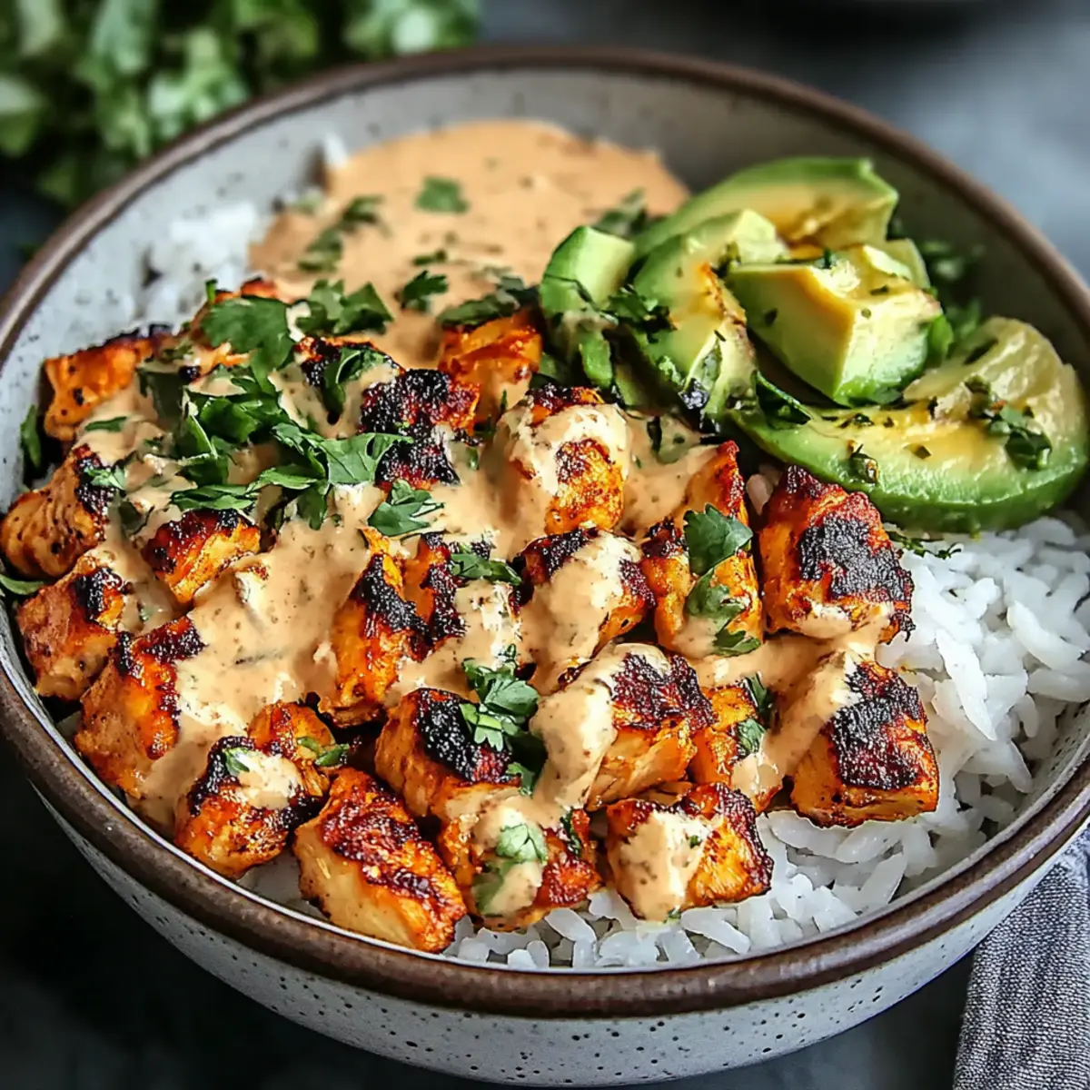 Coconut Chicken Rice Bowl