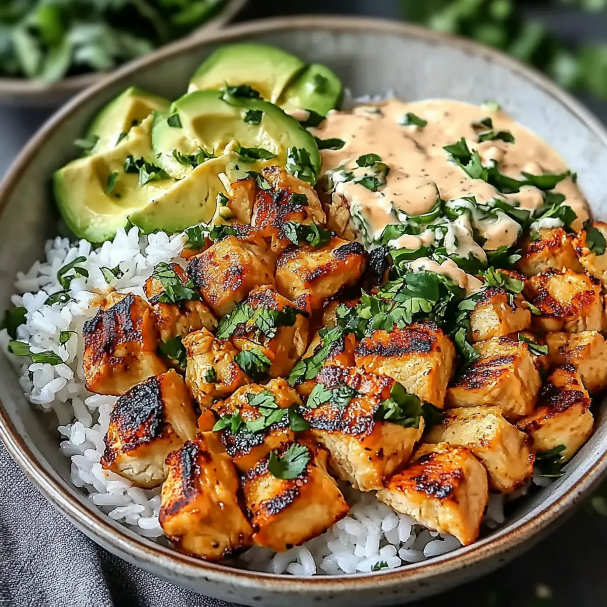 Coconut Chicken Rice Bowl