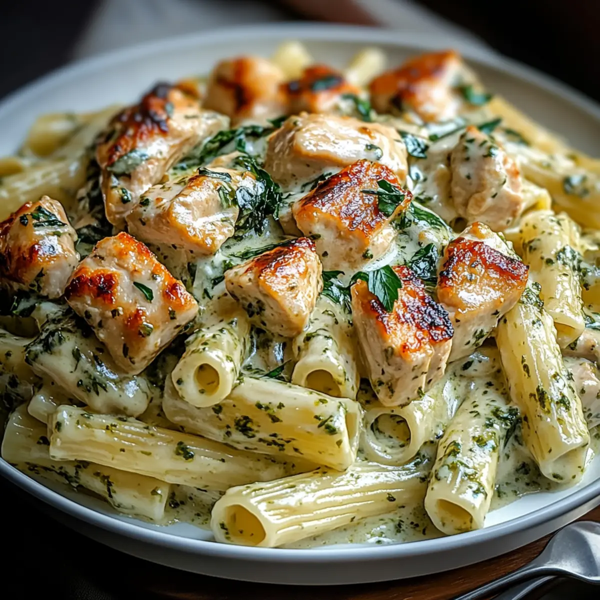 Creamy Pesto Chicken Pasta