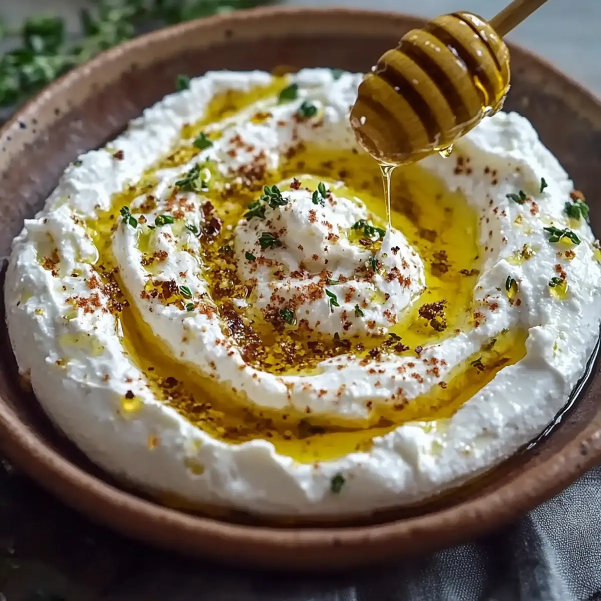 Creamy Whipped Feta with Honey Dip