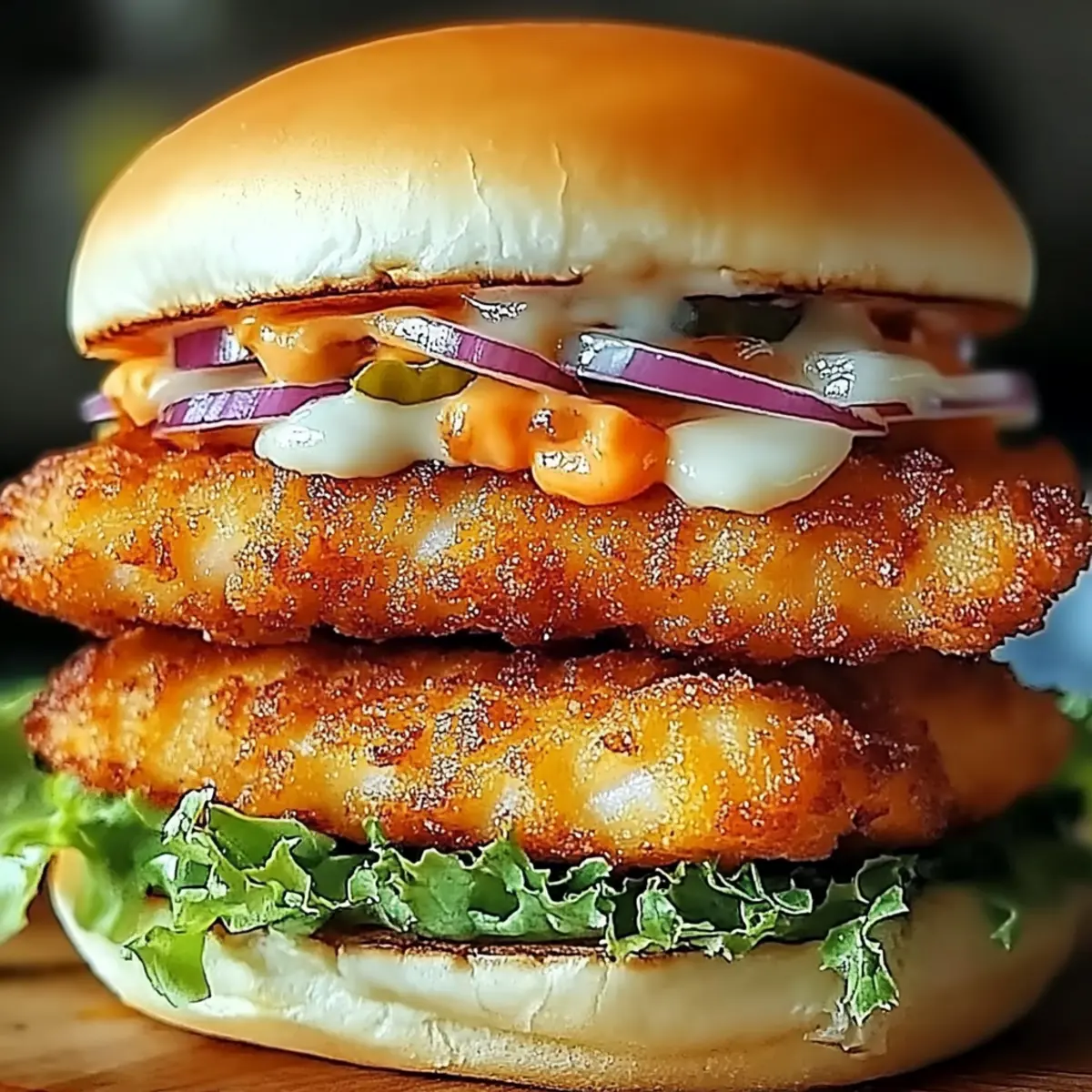 Fried Fish Burger