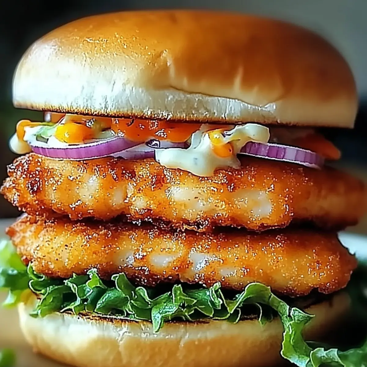 Fried Fish Burger